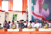 Pj. Gubernur Lampung Hadiri Lampung Bershalawat dan Doa Lintas Agama