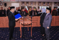 Sekdaprov Lampung Lantik Dua Pejabat Eselon II, Dorong Pembangunan Desa dan Perlindungan Perempuan-Anak