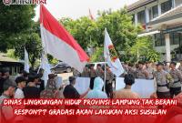 LSM Gradasi Gelar Aksi Jilid II, Tuntut Klarifikasi DLH Lampung Soal Dugaan Penyelewengan Anggaran
