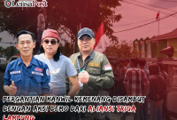 Pergantian Kanwil Kemenang Disambut Dengan Aksi Demo Dari Aliansi Triga Lampung