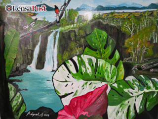 Doa di Dinding: Seniman Ranau Lukis Kepedihan Sumatera