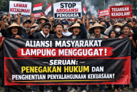 Aliansi Masyarakat Lampung Menggugat: Seruan Penegakan Hukum dan Penghentian Penyalahgunaan Kekuasaan