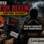 PROYEK "KOCOK BEKEM" BPBD LAMPUNG DISOROT, PEJABAT BUNGKAM SAAT DIKONFIRMASI