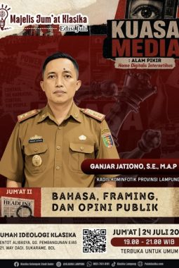 Hadirkan Kadis Kominfotik Lampung, Klasika Gelar Diskusi Publik ‘Kuasa Media’